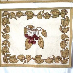 Couleur Nature Placemats Bruno Lamy Cherries